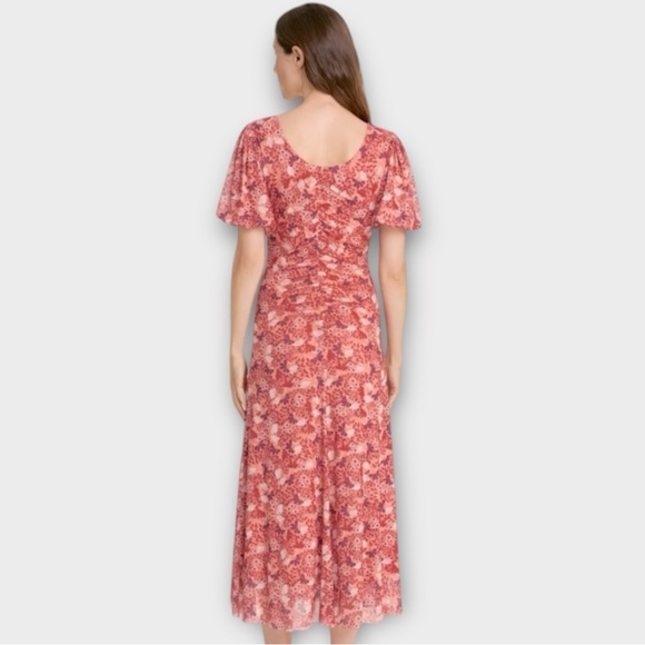 Draper James Mindy Midi Dress in Stretch Mesh Size Medium - Picture 3 of 12